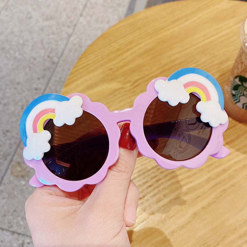 Kid Star Cartoon Round Colors Sunglasses UV400 Goggles Eyewear