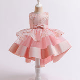 Kid Baby Girl Vestido Princess Elegant Party Fluffy Formal Baptism Dresses