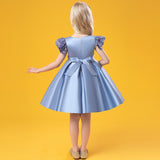 Kid Girls Birthday Party Lace Wedding Elegant Princess Formal Dress