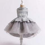 Kid Baby Girl Vestido Princess Party Flower Retro Baptism Dresses