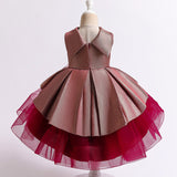 Kid Baby Girl Vestido Princess Party Flower Retro Baptism Dresses
