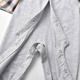 Baby Boy Jumpsuit Gentleman Bow Tie Crawl Plaid Rompers