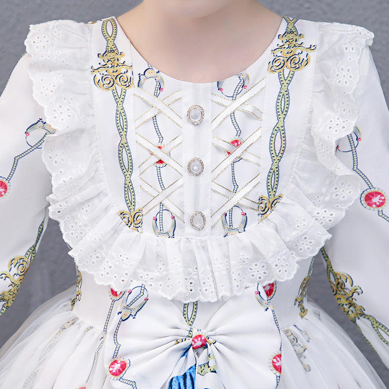 Original Design Kid Girl Princess Skirt Lolita Dress 4-14 Years