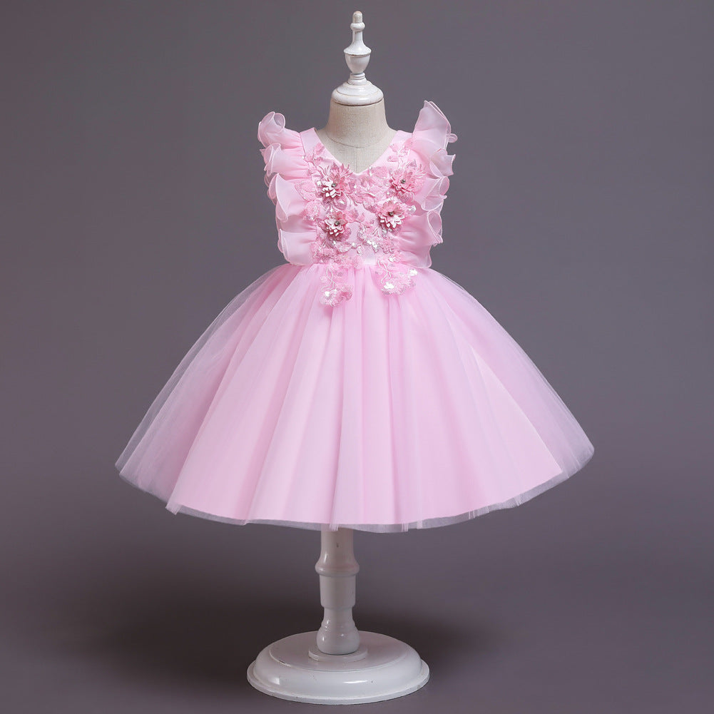 Kid Baby Girl Princess Pomfret Wedding Dress
