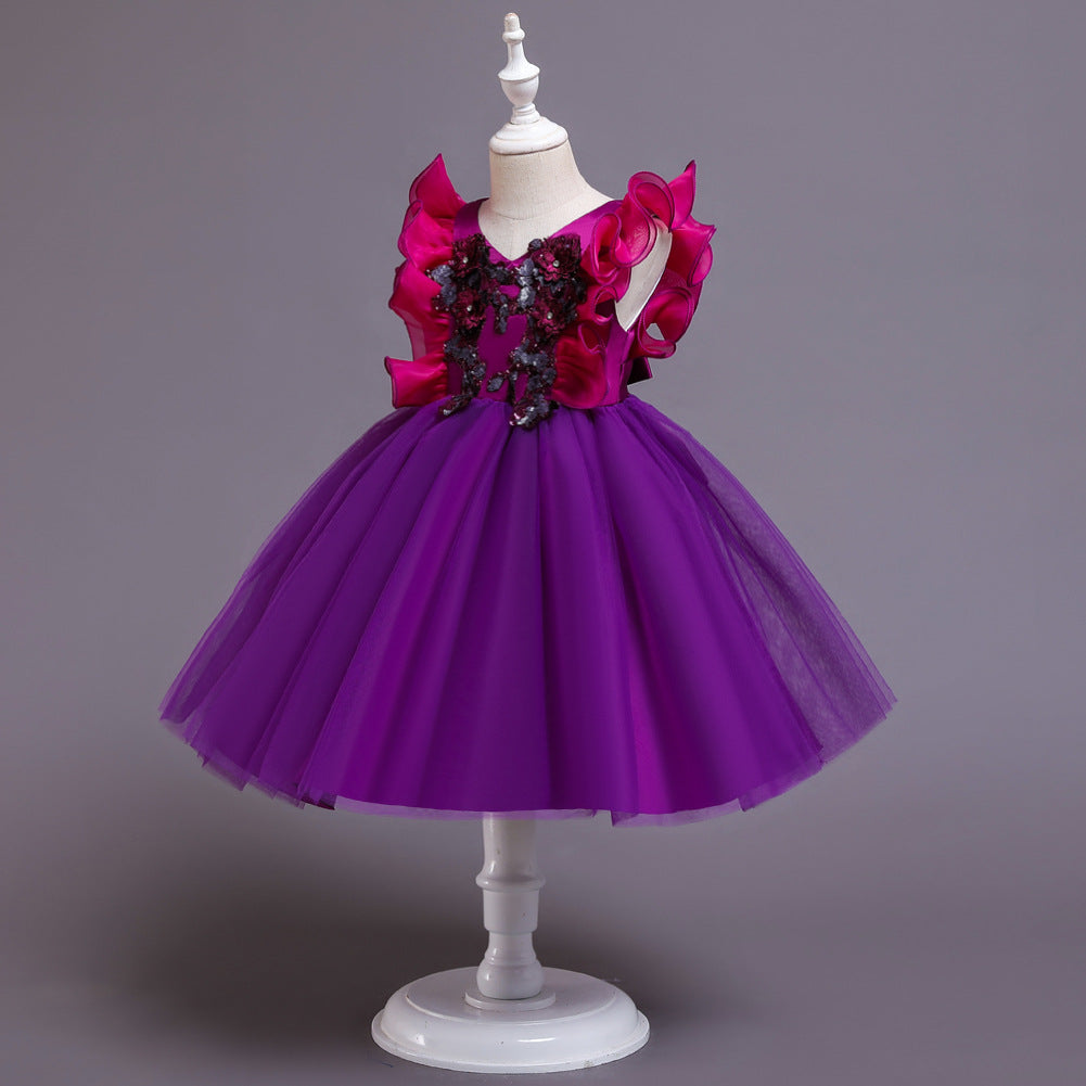 Kid Baby Girl Princess Pomfret Wedding Dress