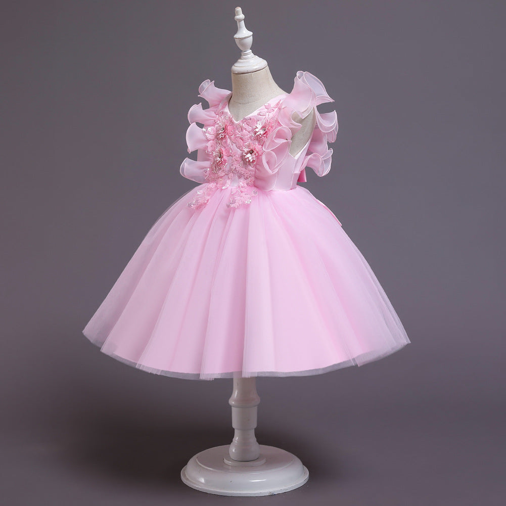 Kid Baby Girl Princess Pomfret Wedding Dress