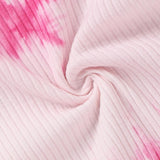 New Baby Girl 3-color Tie Dye Pit Strip Long Sleevel 3 Pcs Suit