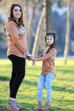 Family Matching Leopard Print Stitching Top Parent-child Shirts
