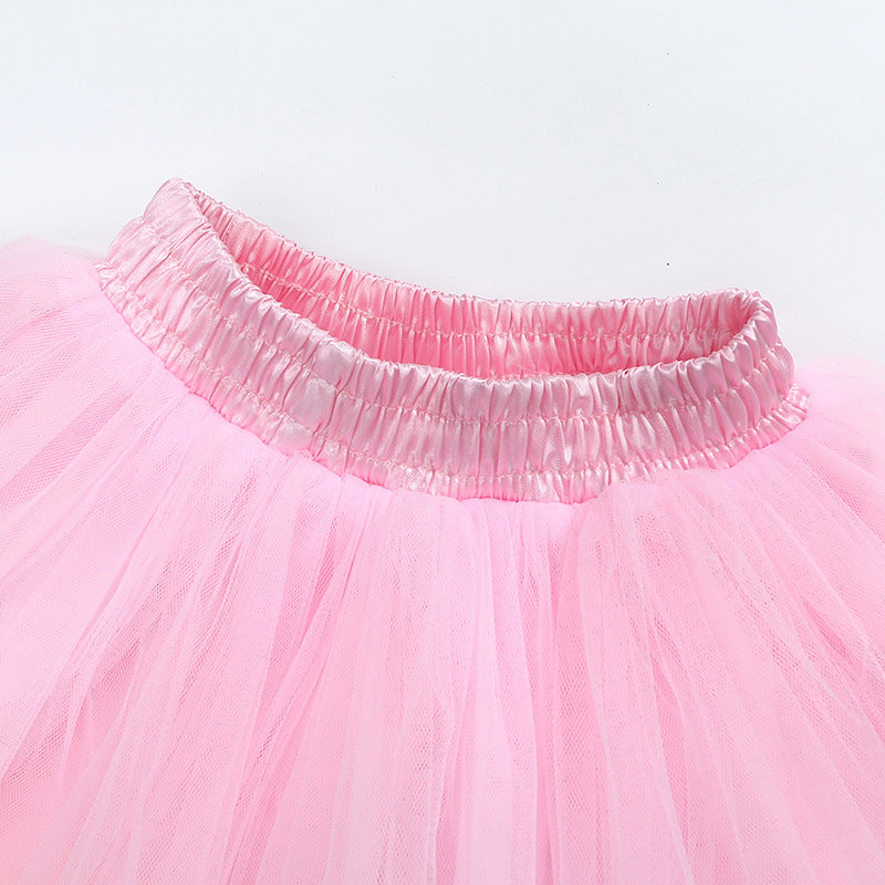Baby Girls Tutu Elastic Waist Princess Tulle Colorful Mini Skirts