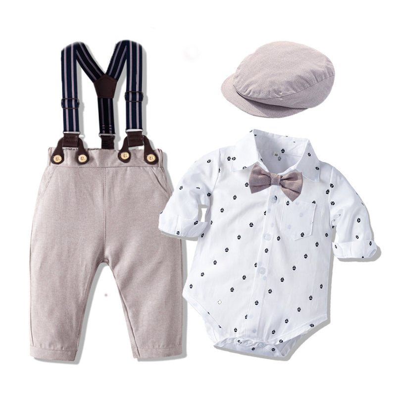 Baby Boy Suit Long Sleeve Fashionable Gentlemen 2 Pcs Sets