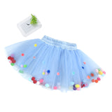 Baby Girls Tutu Elastic Waist Princess Tulle Colorful Mini Skirts