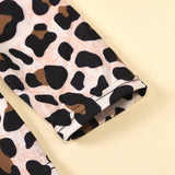 Toddler Kids Girls Set Leopard Print Pullover Tulle Skirt 2 Pcs Outfits Suit