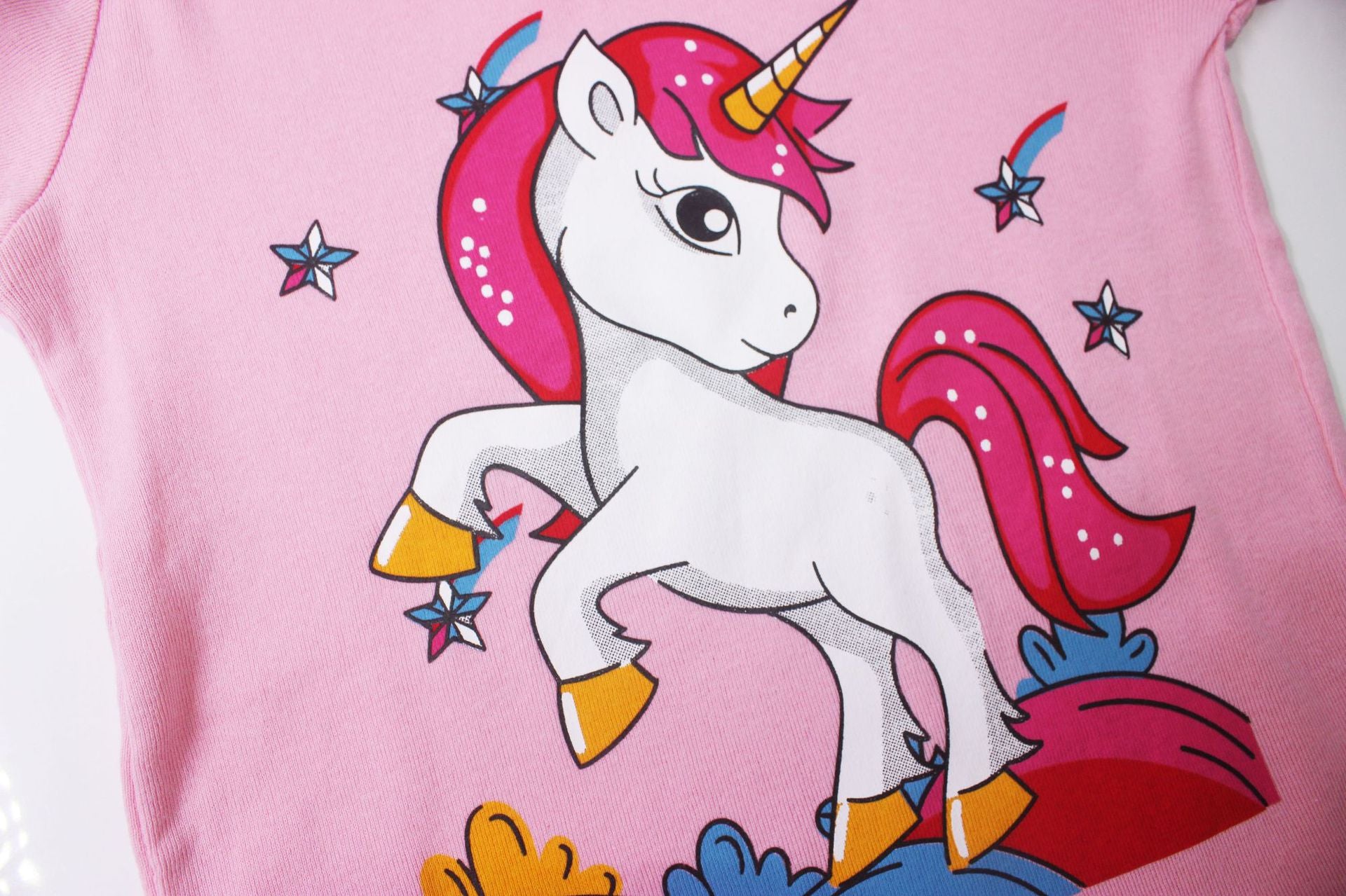 Kid Girl Pajamas Air-conditioned Long Sleeve Thread Cotton Suits