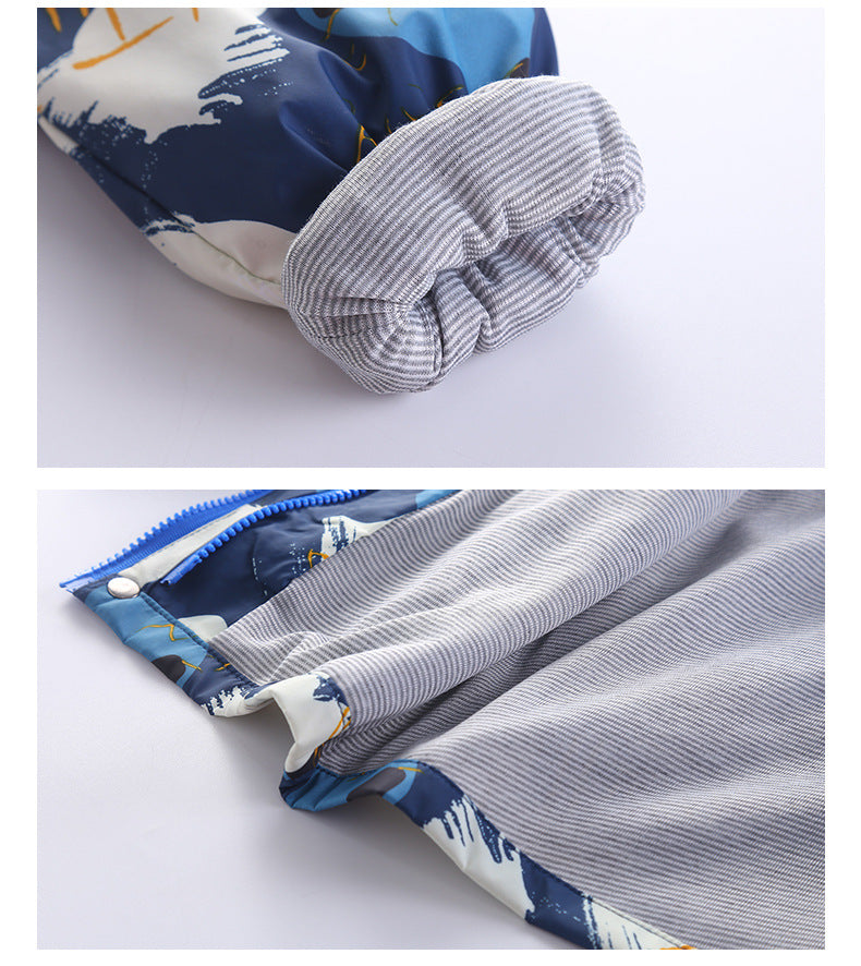 Kid Boys Autumn Windbreaker Storm Jacket Three In One Coat