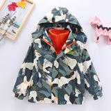 Kid Boys Autumn Windbreaker Storm Jacket Three In One Coat