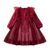 Girls Princess Dress Flower Girl Performance Evening Dres
