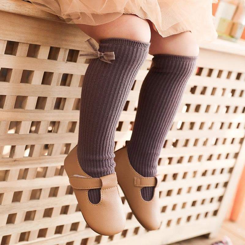 Baby / Toddler / Kid Girl's Bowknot Solid Stockings Socks