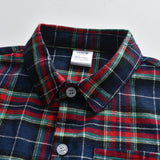 Kids Boys Plaid Spring and Autumn Long Sleeve 3 Pcs Suit