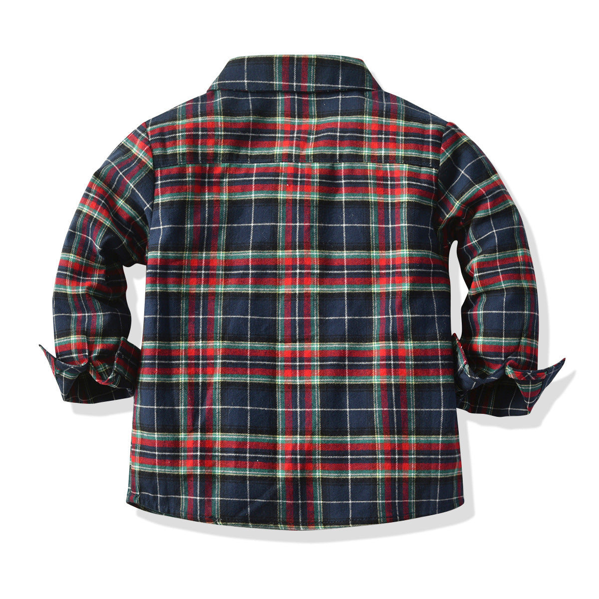 Kids Boys Plaid Spring and Autumn Long Sleeve 3 Pcs Suit