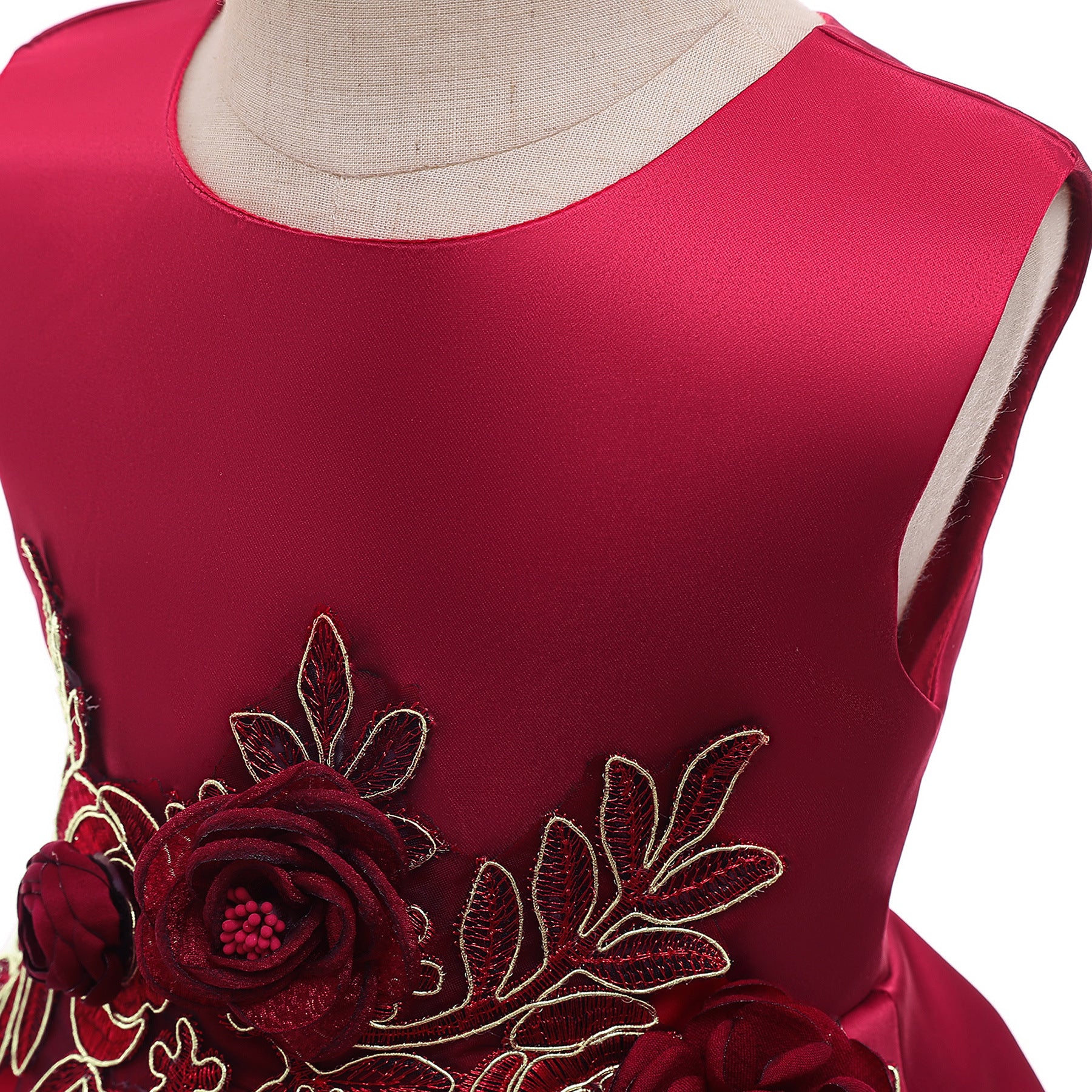 Kid Baby Girls Flower Princess  Long Sleeve Dresses