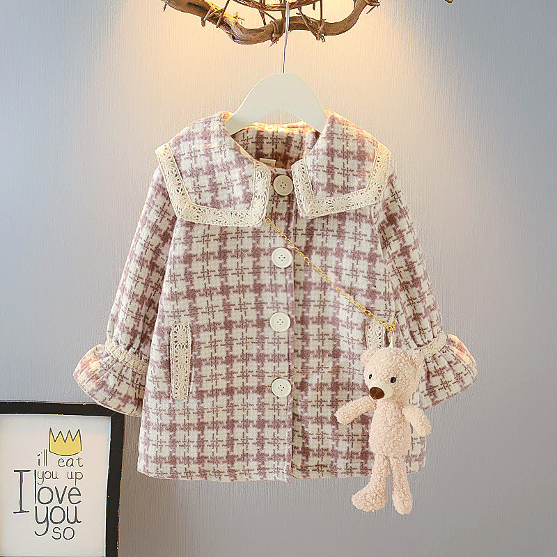 Winter Baby Girl Fashion Coats Korean Jacket