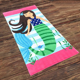 Kid Thicken Cartoon Cotton Bath Beach Towel Compressed Pajamas