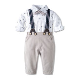 Baby Boy Suit Long Sleeve Fashionable Gentlemen 2 Pcs Sets