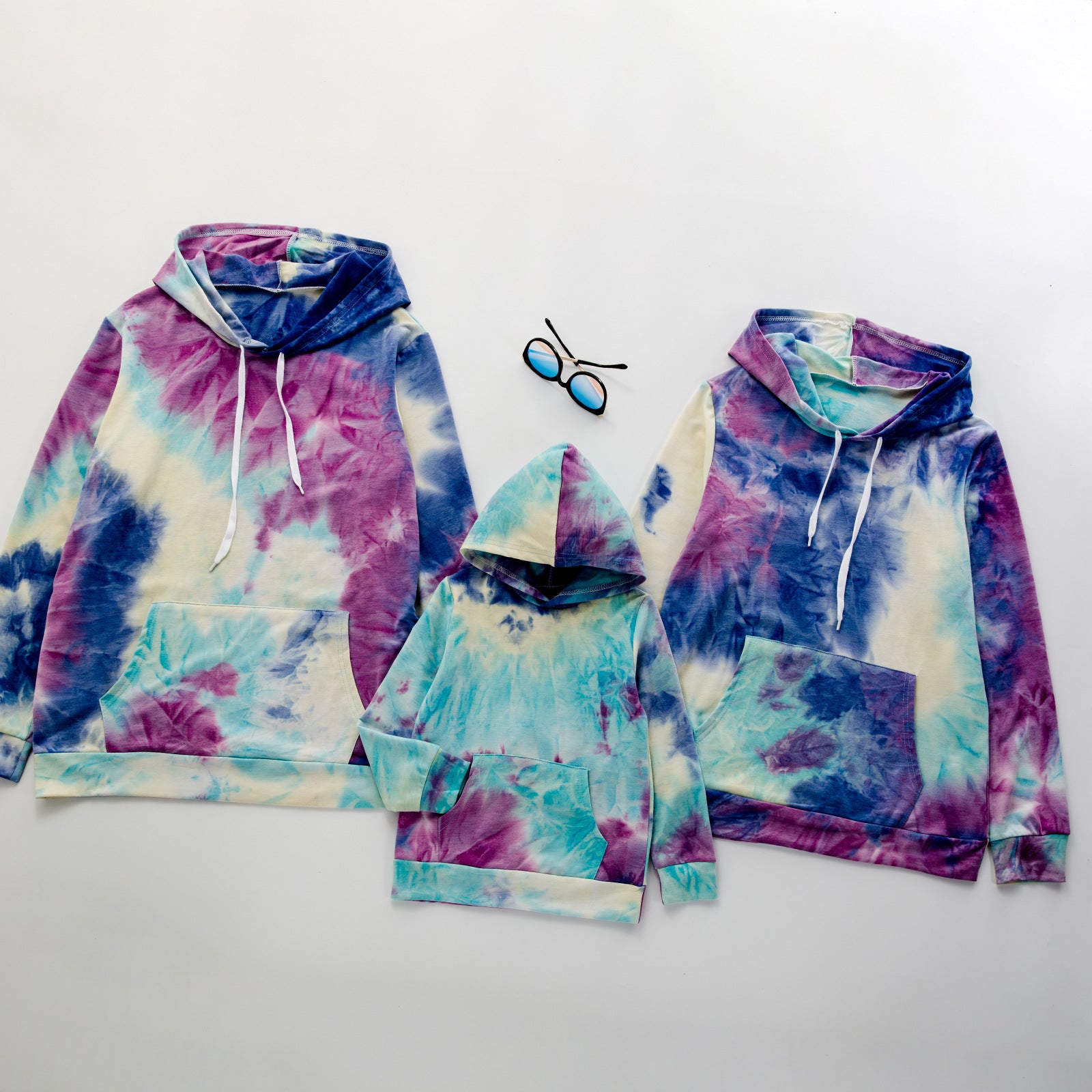 Tie-dyed Shirts Tops Parent-child Christmas Wearing Family Matching
