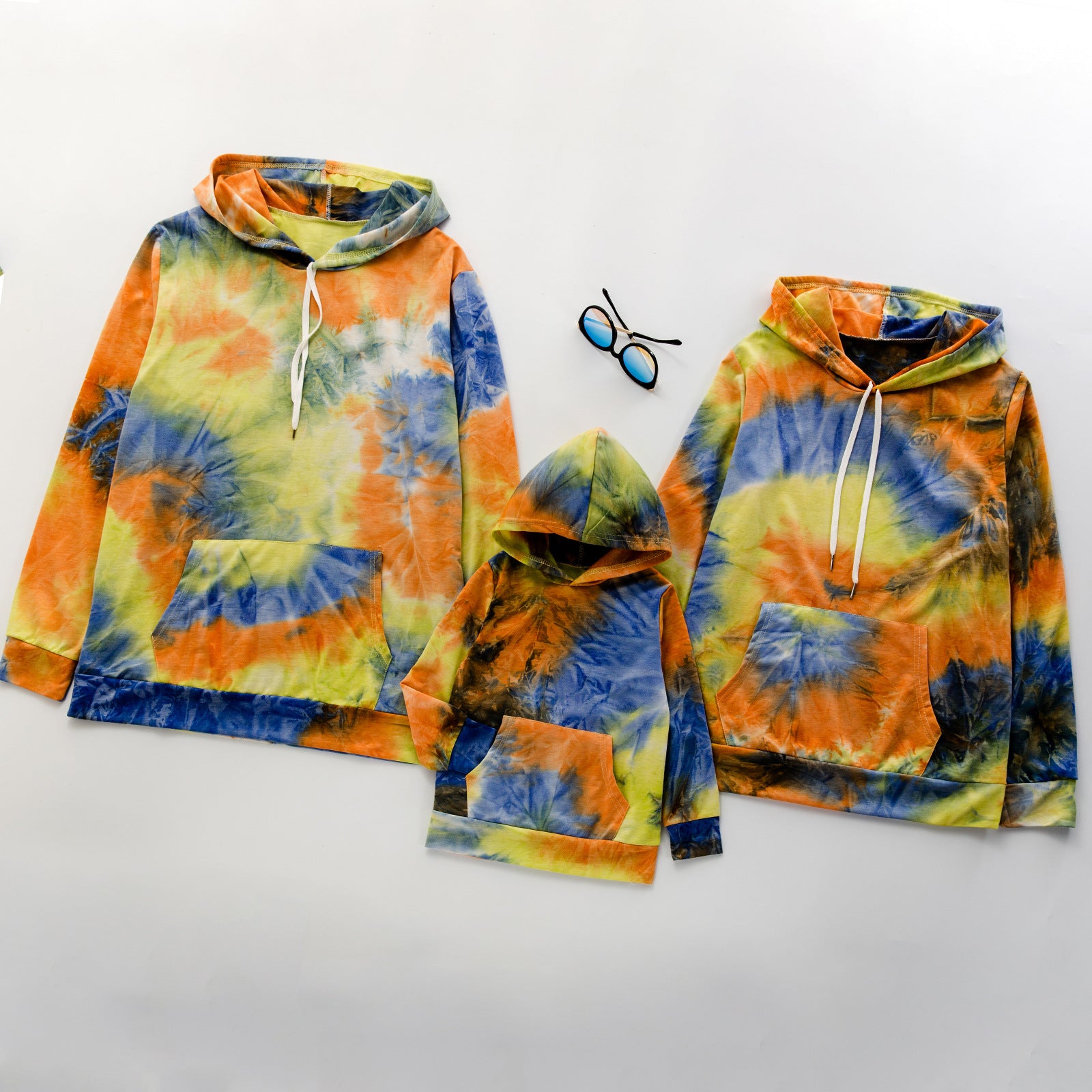 Tie-dyed Shirts Tops Parent-child Christmas Wearing Family Matching