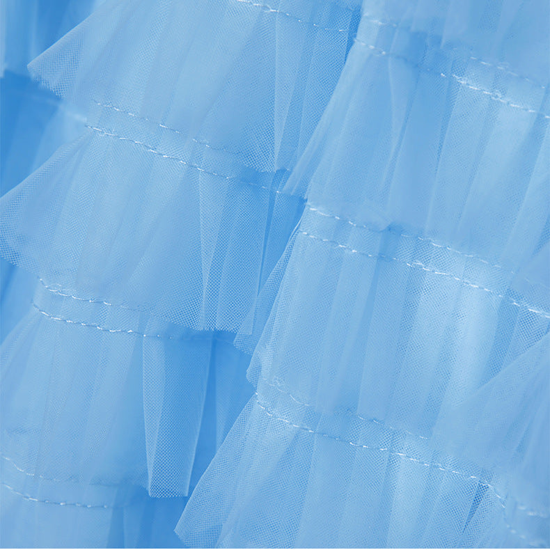 Kid Girl Autumn Long Sleeve Elsa Princess Dresses