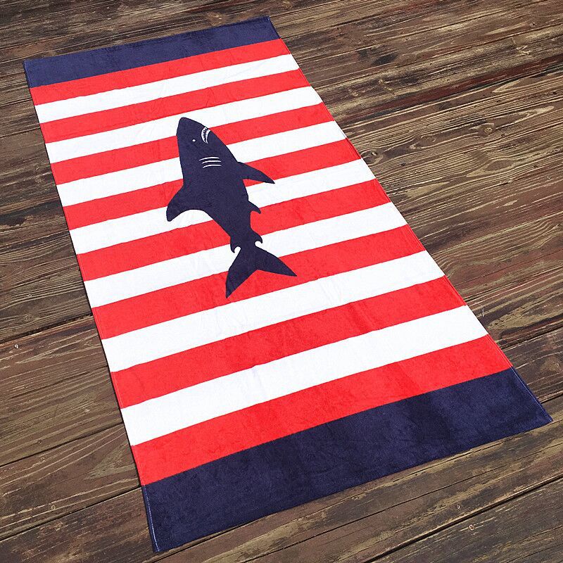 Kid Thicken Cartoon Cotton Bath Beach Towel Compressed Pajamas