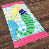 Kid Thicken Cartoon Cotton Bath Beach Towel Compressed Pajamas