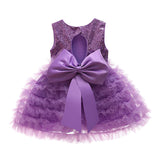 Baby Girl Sequin Baptism Princess Dress Birthday Party Dress 0-2 Years