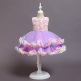 New Girl Fashion Cute Colorful Cake Poncho Princess Dresses
