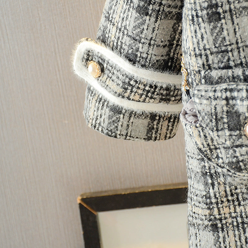 Girls Woolen Coat Woolen Coat Mid-length Thickening Jackets