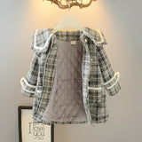 Girls Woolen Coat Woolen Coat Mid-length Thickening Jackets