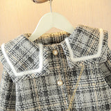 Girls Woolen Coat Woolen Coat Mid-length Thickening Jackets