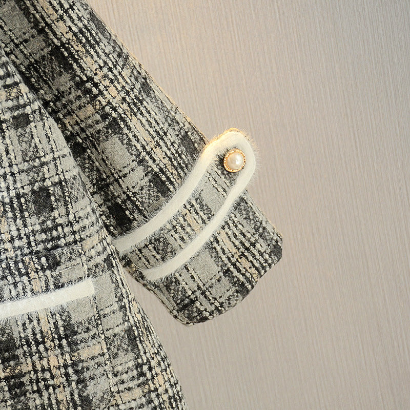 Girls Woolen Coat Woolen Coat Mid-length Thickening Jackets