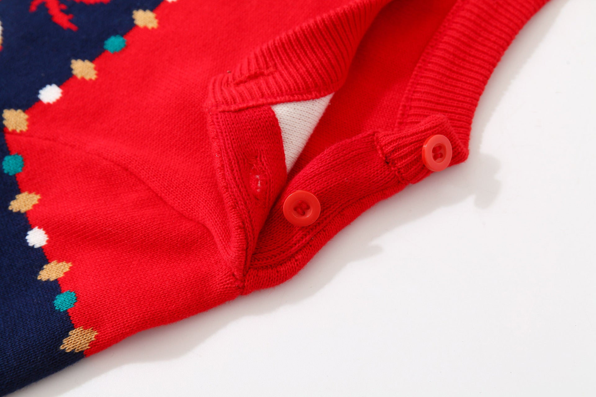 Kid Baby Girl Sleigh Santa Pullover Soft Double Layer Sweater