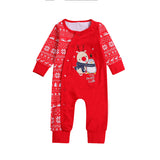 Baby Girl Christmas Deer Cartoon New Year Harbin Cotton Romper