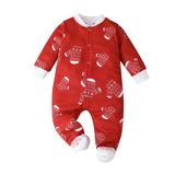 Christmas Baby Autumn Winter Wrapped Long Sleeve Creeper Rompers