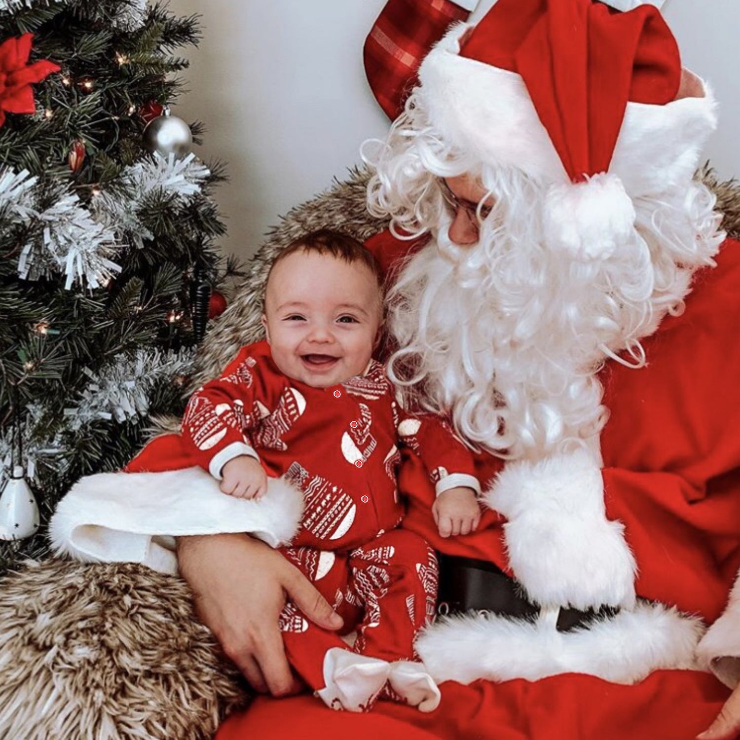Christmas Baby Autumn Winter Wrapped Long Sleeve Creeper Rompers