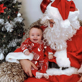 Christmas Baby Autumn Winter Wrapped Long Sleeve Creeper Rompers