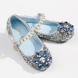 Girls Soft-soled Sequined Water Drill Crystal Single Shoes