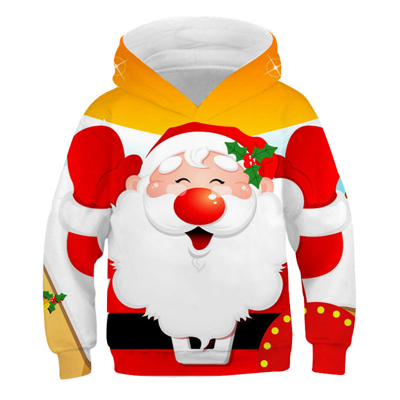 Kid Baby Boy Girl Christmas Cute 3D Printed Hoodie