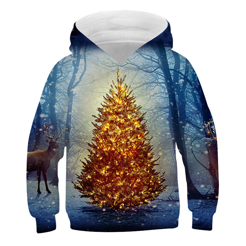 Kid Baby Boy Girl Christmas Cute 3D Printed Hoodie