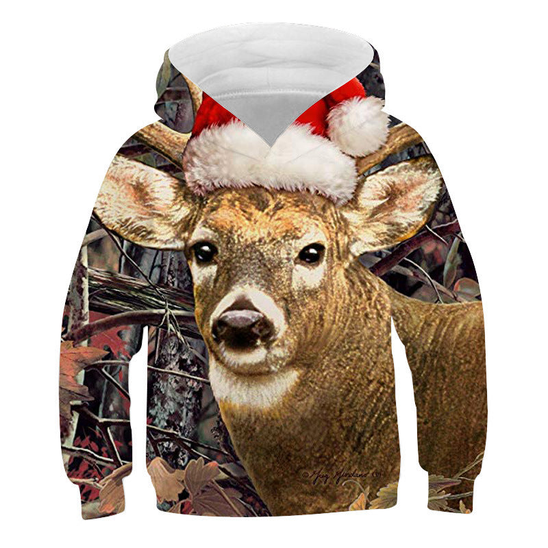 Kid Baby Boy Girl Christmas Cute 3D Printed Hoodie