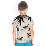 Kid Boy 3D Digital Printed Short Sleeve 3D Versatile Creative Bird T-shirts
