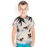 Kid Boy 3D Digital Printed Short Sleeve 3D Versatile Creative Bird T-shirts