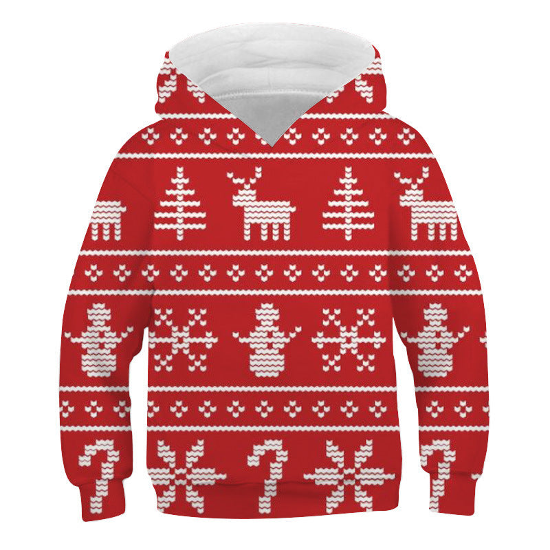 Kid Baby Boy Girl Christmas Cute 3D Printed Hoodie